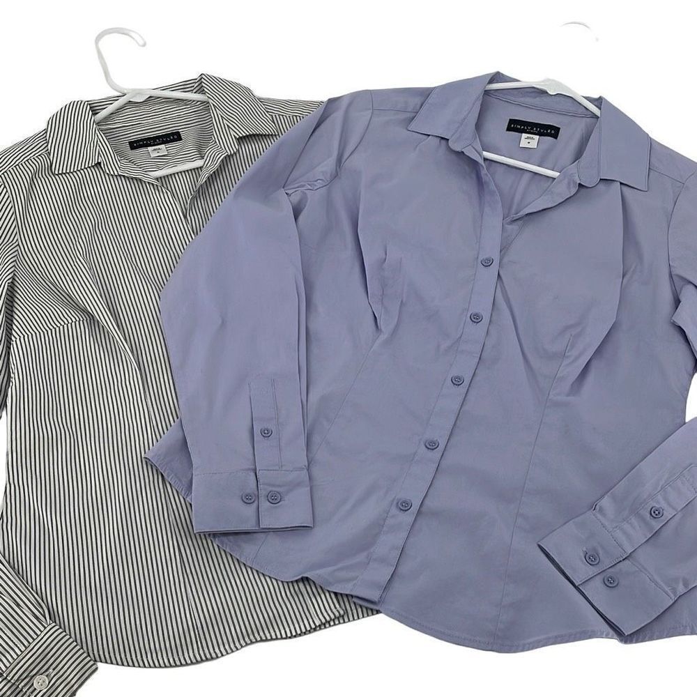 Simply Styled by Sears Button Up Collared Shirts Size Medium
